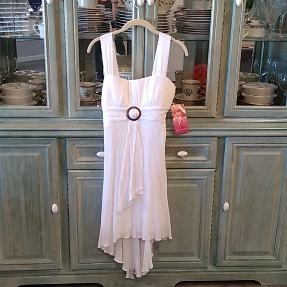 NWT White Emerald Sundae Sundress Jr size 7